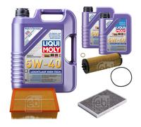 FEBI Controllo Set 7L LIQUI MOLY 5W-40 Leichtlauf High Tech Per Audi A4