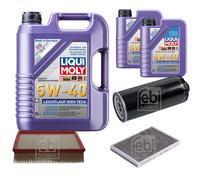 FEBI Controllo Set 7L LIQUI MOLY 5W-40 Leichtlauf High Tech Per Audi A6