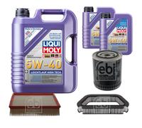 FEBI Controllo Set 7L LIQUI MOLY 5W-40 Leichtlauf High Tech Per Audi A8 4E