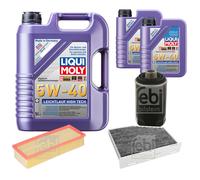 FEBI Controllo Set 7L LIQUI MOLY 5W-40 Leichtlauf High Tech Per Audi Q3 8UB