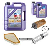 FEBI Controllo Set 7L LIQUI MOLY 5W-40 Leichtlauf High Tech Per BMW 3er