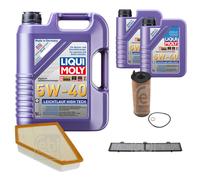 FEBI Controllo Set 7L LIQUI MOLY 5W-40 Leichtlauf High Tech Per BMW 3er E90