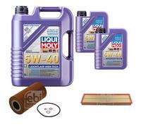 FEBI Controllo Set 7L LIQUI MOLY 5W-40 Leichtlauf High Tech Per BMW 5 Serie E39