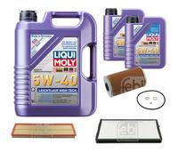 FEBI Controllo Set 7L LIQUI MOLY 5W-40 Leichtlauf High Tech Per BMW 5er E34