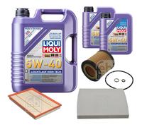 FEBI Controllo Set 7L LIQUI MOLY 5W-40 Leichtlauf High Tech Per BMW X5 E70