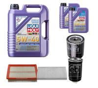 FEBI Controllo Set 7L LIQUI MOLY 5W-40 Leichtlauf High Tech Per Fiat Brava