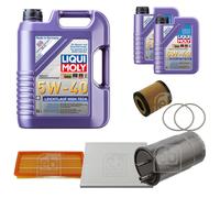 FEBI Controllo Set 7L LIQUI MOLY 5W-40 Leichtlauf High Tech Per Fiat Grande