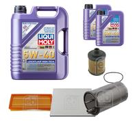 FEBI Controllo Set 7L LIQUI MOLY 5W-40 Leichtlauf High Tech Per Fiat Linea