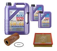 FEBI Controllo Set 7L LIQUI MOLY 5W-40 Leichtlauf High Tech Per Mercedes E