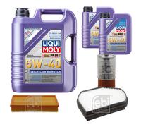 FEBI Controllo Set 7L LIQUI MOLY 5W-40 Leichtlauf High Tech Per Mercedes E