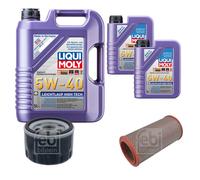FEBI Controllo Set 7L LIQUI MOLY 5W-40 Leichtlauf High Tech Per Renault 19