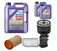 FEBI Controllo Set 7L LIQUI MOLY 5W-40 Leichtlauf High Tech Per Renault