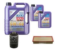 FEBI Controllo Set 7L LIQUI MOLY 5W-40 Leichtlauf High Tech Per VW Golf VI