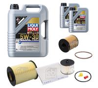Febi Controllo Set 7L Liqui Moly Special Tec F 5W-30 per Volvo V50 Mw 2.0 D.