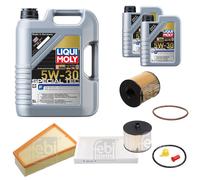 Febi Controllo Set 7L Liqui Moly Special Tec F 5W-30 per Volvo V70 III Larghezza