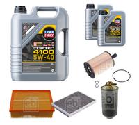 FEBI Controllo Set 7L LIQUI MOLY TOP TEC 4100 5W-40 Per Audi A4 Avant 8ED
