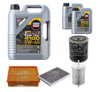 FEBI Controllo Set 7L LIQUI MOLY TOP TEC 4100 5W-40 Per Audi A4 Cabriolet