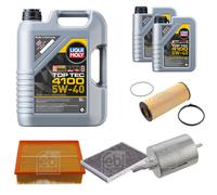 FEBI Controllo Set 7L LIQUI MOLY TOP TEC 4100 5W-40 Per Audi A4 Cabriolet