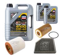 FEBI Controllo Set 7L LIQUI MOLY TOP TEC 4100 5W-40 Per Audi A6 Allroad 4GH
