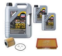 FEBI Controllo Set 7L LIQUI MOLY TOP TEC 4100 5W-40 Per BMW 3 Serie Compact E36