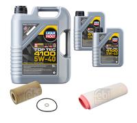 FEBI Controllo Set 7L LIQUI MOLY TOP TEC 4100 5W-40 Per BMW 3er Touring E46