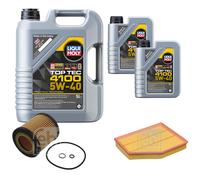 FEBI Controllo Set 7L LIQUI MOLY TOP TEC 4100 5W-40 Per BMW 5 Serie E60 523i