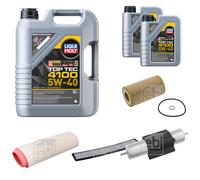 FEBI Controllo set 7L LIQUI MOLY Top Tec-4100 5W-40 per BMW Serie 3 Touring E46