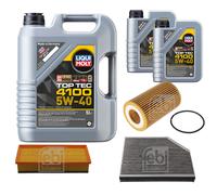 Febi Controllo Set 7L Liqui Moly Top Tec 4100 5W-40 per di Audi A5