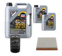 FEBI Controllo set 7L LIQUI MOLY Top Tec 4100 5W-40 per VW Sharan 7M 8 7M 9