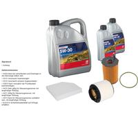 Febi Controllo Set 7L Longlife Plus 5W-30 per . Audi Q5 8RB 3.0 Tdi