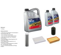 Febi Controllo Set 7L Longlife Plus 5W-30 per VW Multivan (VI) Sgf Sgm