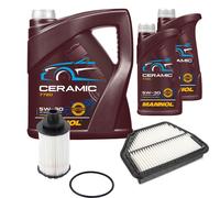FEBI Controllo Set 7L MANNOL Ceramic 5W-30 Adatto Per Opel Antara