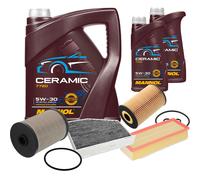 FEBI Controllo Set 7L MANNOL Ceramic 5W-30 Per VW Golf Plus 1.6 TDI 2.0 Audi