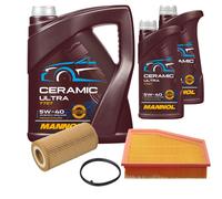 FEBI Controllo Set 7L MANNOL Ceramic 5W-40 Per Audi A1 2.0 TFSI Quattro
