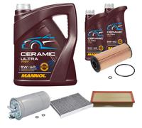 FEBI Controllo Set 7L MANNOL Ceramic 5W-40 Per Audi A3 1.9 TDI