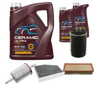 FEBI Controllo Set 7L MANNOL Ceramic 5W-40 Per Audi A3 Cabriolet 1.8 TFSI VW