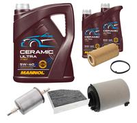 FEBI Controllo Set 7L MANNOL Ceramic 5W-40 Per Audi A3 Sportback 2.0 FSI VW