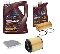 FEBI Controllo Set 7L MANNOL Ceramic 5W-40 Per Audi A5 Cabriolet S5 Quattro