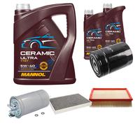 FEBI Controllo Set 7L MANNOL Ceramic 5W-40 Per Audi A6 1.9 TDI