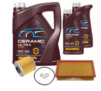 FEBI Controllo Set 7L MANNOL Ceramic 5W-40 Per BMW 3er Compact 316i 318 TI