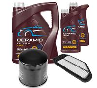 FEBI Controllo Set 7L MANNOL Ceramic 5W-40 Per Chevrolet Spark 1.0 1.2
