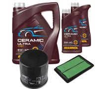 FEBI Controllo Set 7L MANNOL Ceramic 5W-40 Per Nissan Qashqai II 1.6 DiG-T