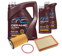 FEBI Controllo Set 7L MANNOL Ceramic 5W-40 Per Opel Astra H Twintop 1.6