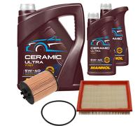 FEBI Controllo Set 7L MANNOL Ceramic 5W-40 Per Opel Corsa B 1.0i 12V 1.2i