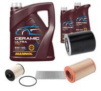 FEBI Controllo Set 7L MANNOL Ceramic 5W-40 Per Peugeot Boxer Kasten 2.8 HDi