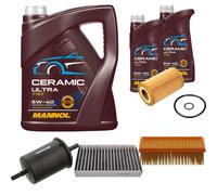 FEBI Controllo Set 7L MANNOL Ceramic 5W-40 Per Renault Clio II 1.2 16V