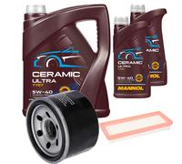FEBI Controllo Set 7L MANNOL Ceramic 5W-40 Per Smart Fortwo Cabrio 1.0 Turbo