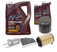 FEBI Controllo Set 7L MANNOL Ceramic 5W-40 Per VW Beetle Cabriolet 1.2 TSI