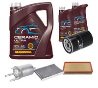 FEBI Controllo Set 7L MANNOL Ceramic 5W-40 Per VW Bora 1.6 2.0