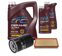 FEBI Controllo Set 7L MANNOL Ceramic 5W-40 Per VW Bora 1.6 2.0 Golf IV Seat